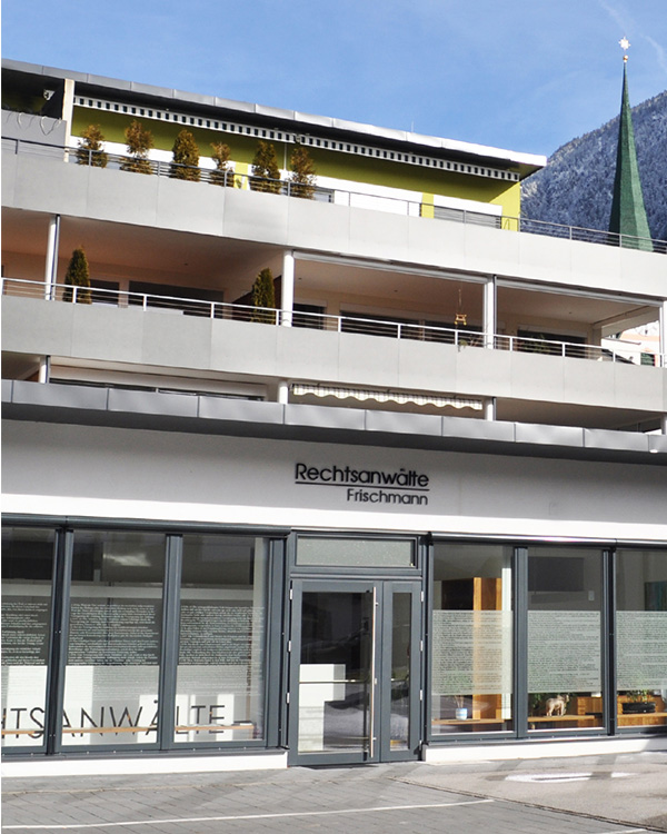 IMMOBILIENRECHT in der Rechtsanwaltskanzlei Mag. Thomas Frischmann in Bad Häring, Tirol